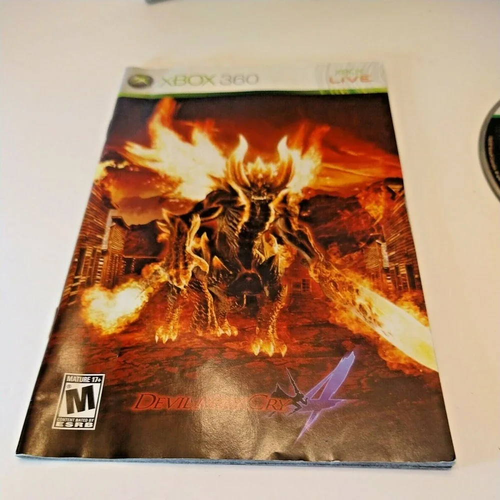 Devil May Cry 4 (Microsoft Xbox 360, 2008) DISC IN NEW CASE + MANUAL.